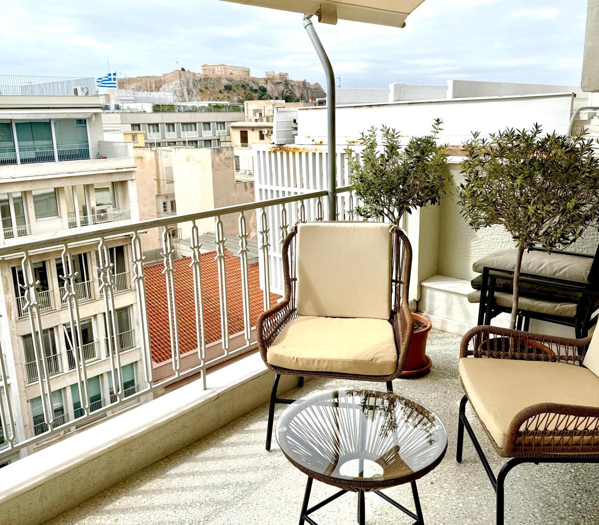 Parthenon And Syntagma Square View Apartment Athens Luaran gambar
